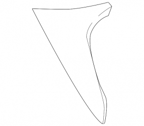 Mazda CX-5 17-25 rear left spoiler