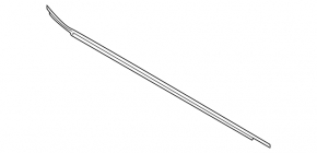 Molding door-glass central rear right Ford Explorer 20- matt