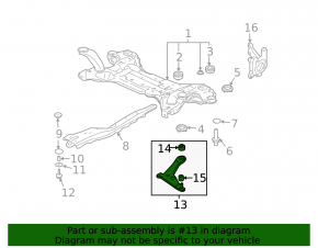 Mitsubishi Galant 04-12 lower front right control arm