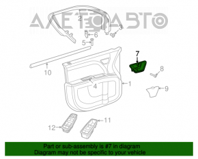 Dodge Journey 11-14 Rear Right Outer Handle Cap