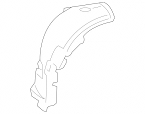 Front right rear fender liner Mercedes W211 rwd
