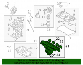 Intake manifold Hyundai Elantra 21-26 1.6