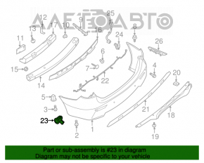 Infiniti JX35 QX60 13- rear parking sensors with ring