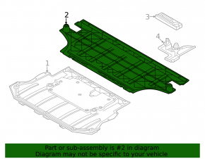 Volvo C40 22-24 Front Subframe Guard Rear