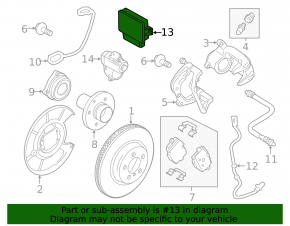 Parking Brake Control Unit BMW 5 F10 11-16