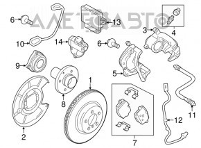 Parking Brake Control Module BMW X3 F25 11-17