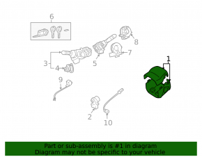 Steering column frame Lexus RX300 RX330 RX350 RX400h 04-09 black
