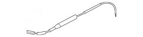 Bonnet release cable rear Audi Q7 4L 10-15