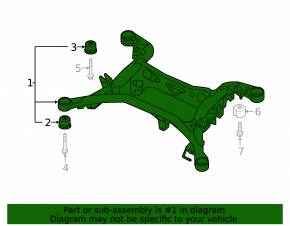 Rear subframe for Audi Q7 16-26
