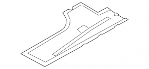 Large front left underbody protection for BMW 3 Series G20 21-25, plug-in
