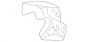 Left wing apron outer bracket for Toyota Sienna 21-25