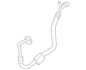 Air conditioning tube condenser-compressor BMW F30 12-18 N20 type 2