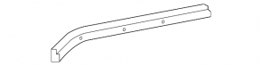 Rear door guide 2 parts right Toyota Sienna 11-20 center