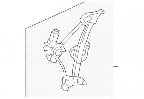 Front right window lift with motor for Toyota Solara 2.4 04-08