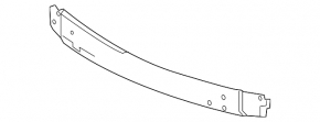 Rear bumper reinforcement Honda Accord 14-15 hybrid aluminum