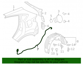 Honda HR-V 16-22 Fuel Filler Door Release Cable with Lock