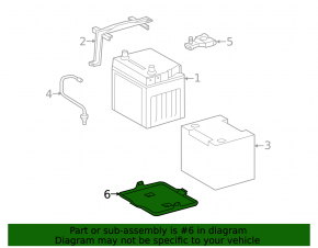 Battery platform for Lexus RX350 10-15