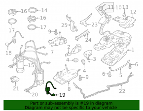 Left fuel level sensor VW Touareg 11-17 3.6