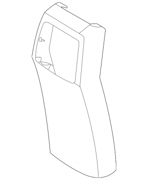 Rear center console trim Kia Niro 23 - black, under the air duct deflector