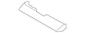 Upper left front panel trim for Kia Sportage 23-25 HEV, silver