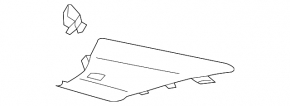 Rear pillar trim left upper Audi A3 8V 15-17 4d, 5d, black