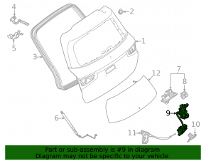Mercedes GLA 16-20 Trunk Door Lock