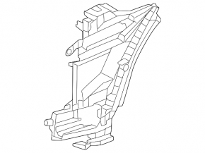 Left front bumper bracket for Porsche Cayenne 24-26 Sport