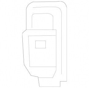 Button Parking Mercedes C-class W205 15-21 useful chrome