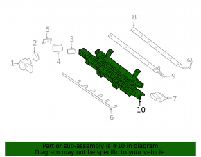 Rear bumper mount center lower Mercedes GLC 16-22 without towbar