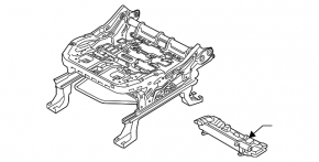 Left passenger seat slide for Ford Edge 15-24