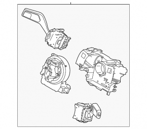 Ford Mustang Mach-E 21-23 steering column switch assembly with heated steering wheel cable