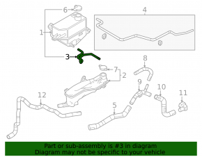 Cooling pipe Mazda CX-90 25-26 3.3