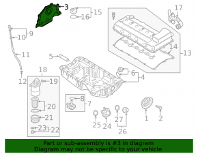 Front Cylinder Head Cover VW Atlas 18-25 3.6