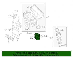 Air flow meter Audi A4 B8 08-16 2.0T with housing