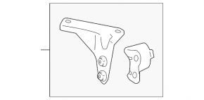 Bracket for the inlet pipe Toyota Sienna 17-20 3.5 AWD