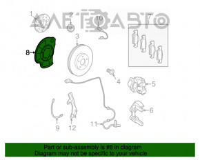 Brake Disc Cover Rear Right Mercedes W221