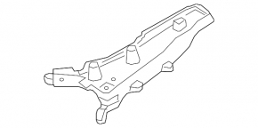 Upper front left fender bracket Volvo XC90 25-26 type 2