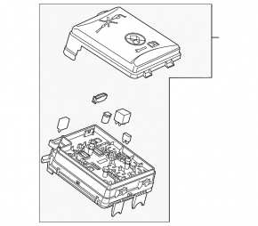 Underhood fuse box Buick Encore 17-19