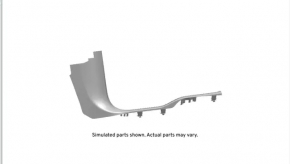 Door sill trim front right Chevrolet Bolt EV 22-23 black