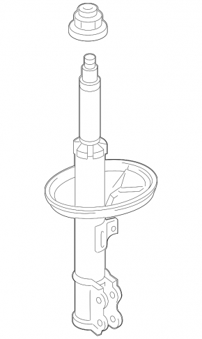 Front left shock absorber Toyota Prius V 15-17