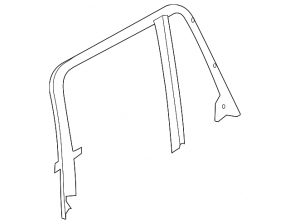 Door frame inner rear left BMW X3 F25 11-17