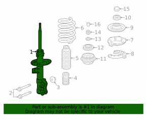 Front shock absorber left Honda HR-V 16-22