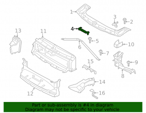 Central radiator grille mount BMW 4 F32/33/36 17-20