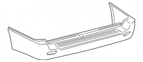 Bare rear bumper for Lexus LX 98-07