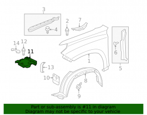 Right engine cover for Lexus GX460 10-23