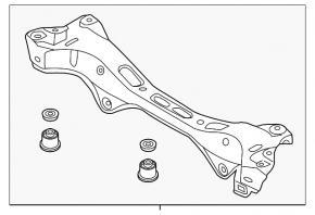 Rear subframe Kia Optima 11-16 rusty