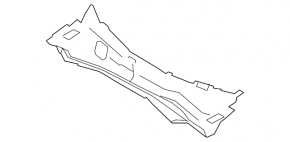 Kia Optima 16-20 metal windshield wiper pan