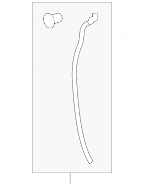 Door seal rear left Toyota Avalon 13-18 front