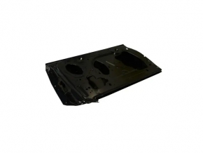 Door assembly front left Dodge Challenger 09-14 red PR3 bumps, dent