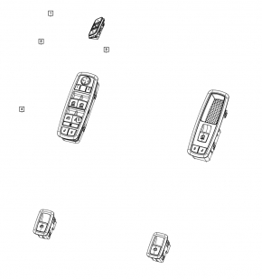 Front right window lift control for Jeep Grand Cherokee WK2 11-22 black, auto